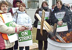 Striking Collins & Aikman workers, April 1. 