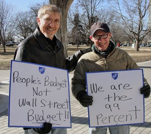 ‘People’s Rally’ Jan. 14 at the state Capitol in Topeka on first day of the 2013 Kansas legislative session.