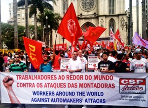 May Day in Sao Paolo, Brazil.