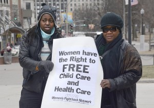 Women demand rights, March 26.WW photo: Liz Green