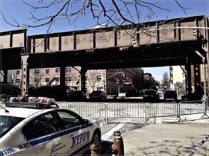 Site of gas explosion in East Harlem.WW photo:  Johnnie Stevens