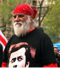 Victor Toro at May Day rally, Union Square, NYC.WW photo: G. Dunkel
