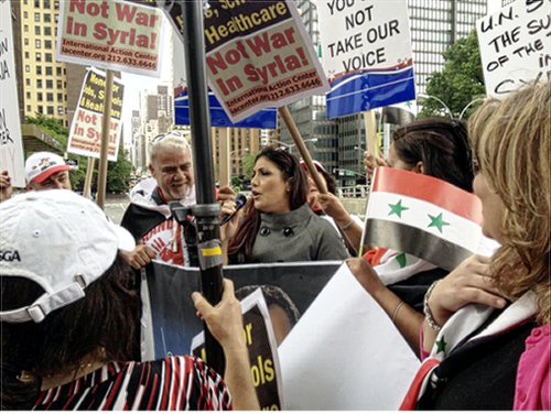Syrians rally in NYC