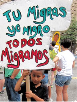 Solidarity with immigrants. WW photo: G. Dunkel