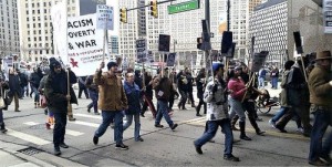 Detroiters march on MLK Day, Jan. 19.WW photo: Tachae Davis