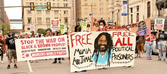 Birthday events in Philadelphia say:  Let Mumia OUT