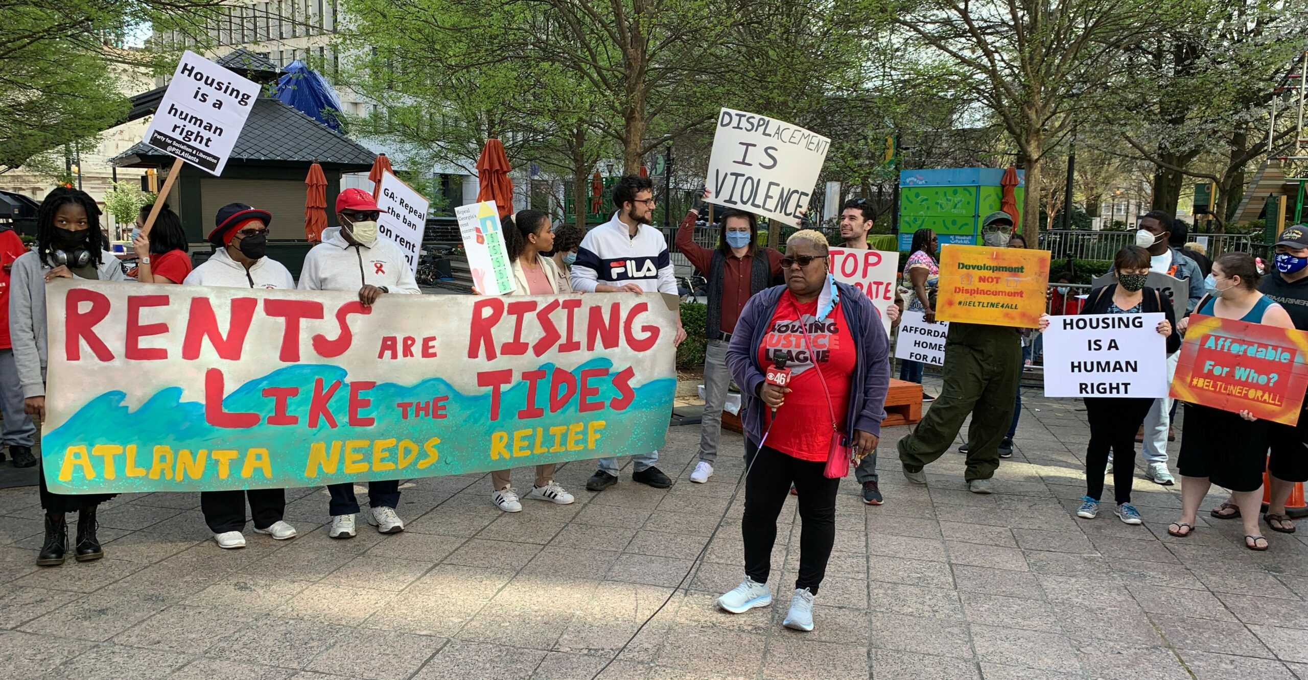 Atlanta Activists demonstrate to legalize rent control - Vimarsana News