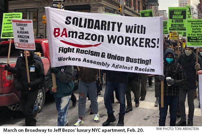 On Feb. 20: U.S. cities in solidarity to #BAmazon workers