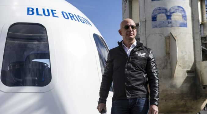 As Amazon workers struggle for a union, Bezos sends exploitation to outer space