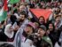 Thousands of protesters on April 6 in Copenhagen, Denmark, demand a ceasefire, access to aid and an end to Israel's genocide in Gaza.