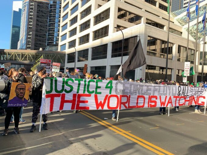 Trial of cop who murdered George Floyd: Day One protest demands conviction
