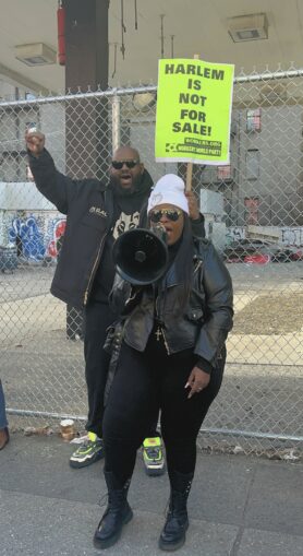 Harlem rally, Jan. 28.WW PHOTO: Richie Merino