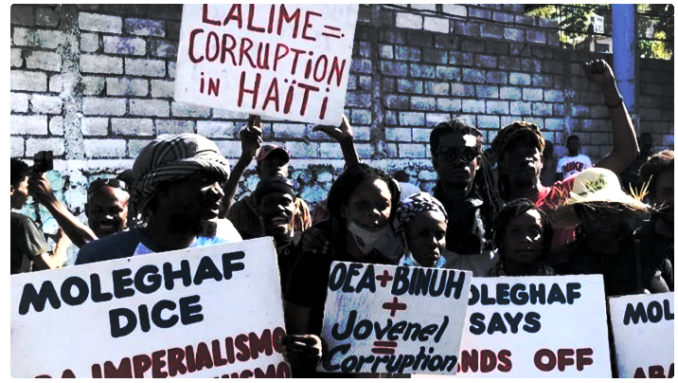 Haiti protests: ‘Moïse, U.S., UN out!’