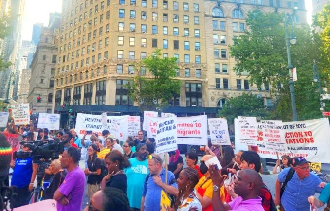 La movilización se opone a los ataques xenófobos y contra la comunidad negra
