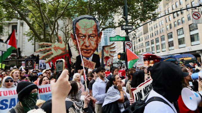 New York City protests condemn war criminal Netanyahu