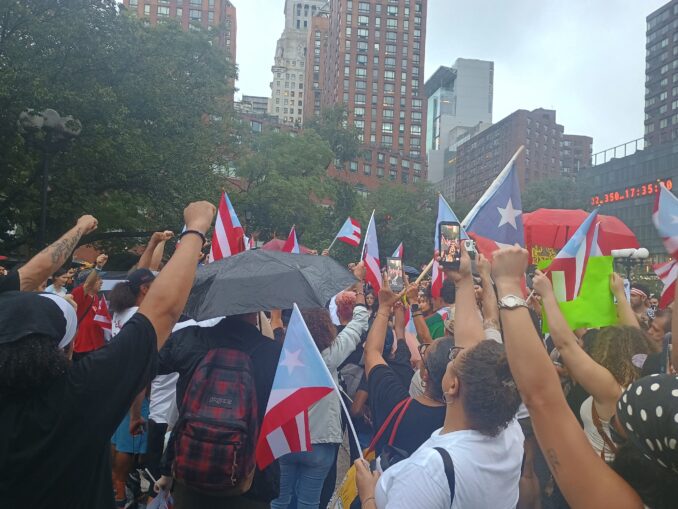 Una manifestación en Nueva York denuncia un proyecto neocolonial respaldado por EE. UU.