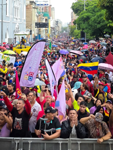 Mass outpourings uphold the Chavista revolution