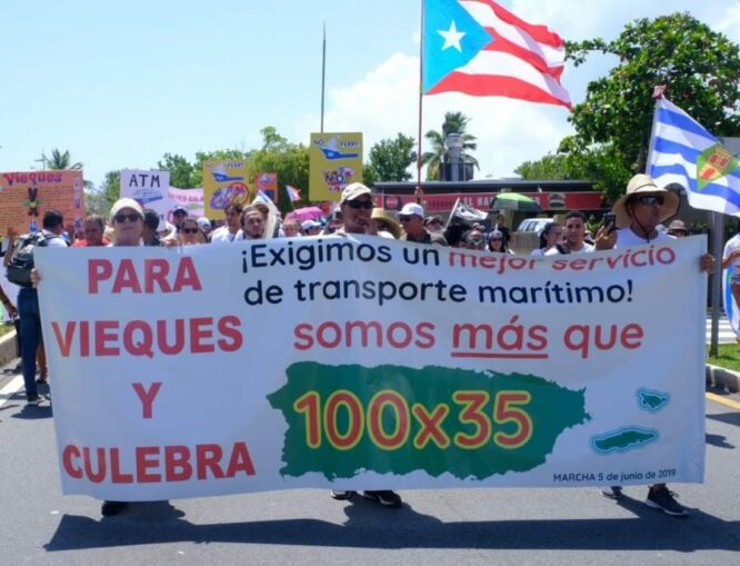 Puerto Rico: The water route is a lifeline for the people of Vieques, Culebra.