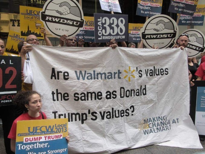 WalmartWorkersProtestTrump