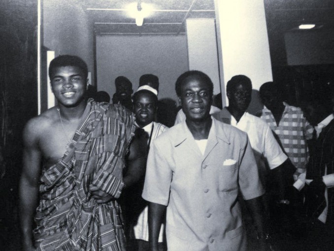 Muhammad Ali and President Kwame Nkrumah.