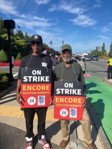 Massachusetts casino workers on strike