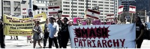 Women in Detroit marched against a planned “men’s rights” convention, June 7.WW photo: Kris Hamel