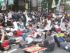 ‘Die-in’ protest at headquarters of pharmaceutical industry.