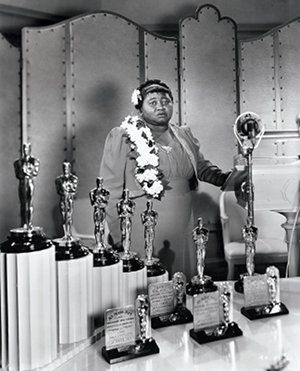 Hattie McDaniel at 1940 Academy Awards ceremony.