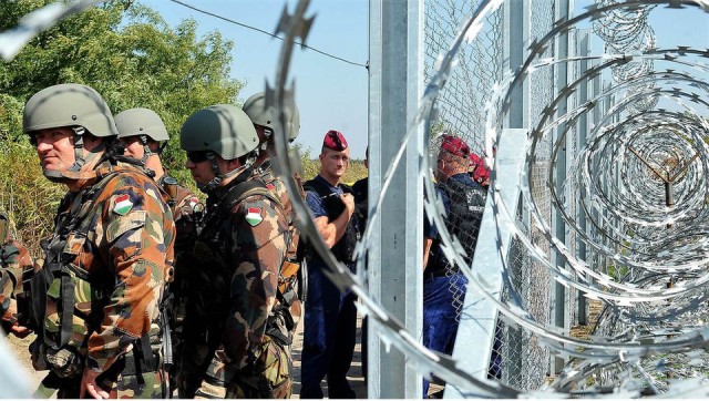 On the Hungarian border.