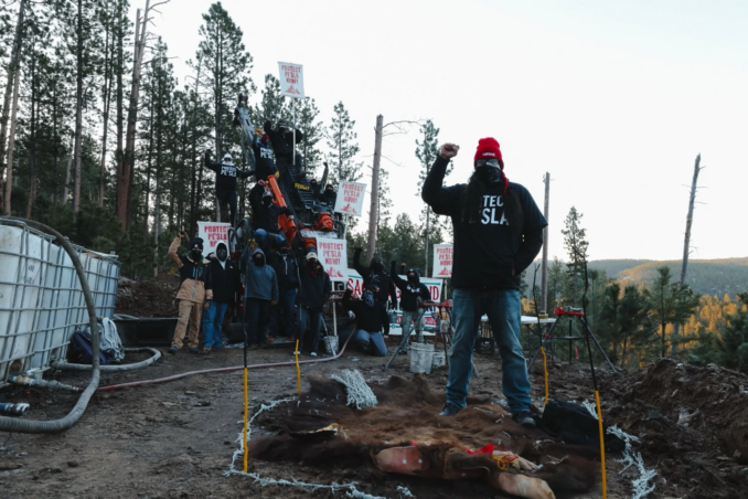 Native American drive mining company off sacred land