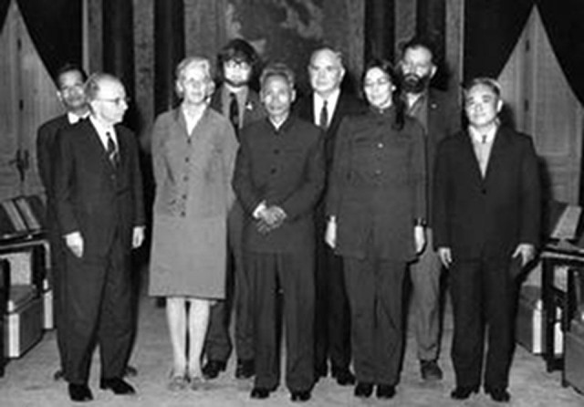 Levins, in Hanoi, 1970. (Back row, far right)