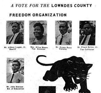 Lowndes County Freedom Organization slate of candidates in the November election. Alabama, 1966. 