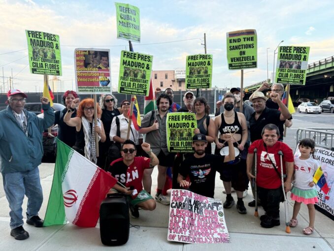 New York City protest once again demands release of Maduro and Flores