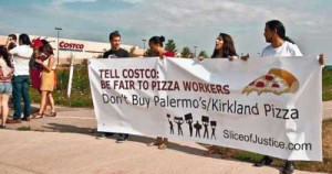 Protest at Costco’s, which sells Palermo’s products.
