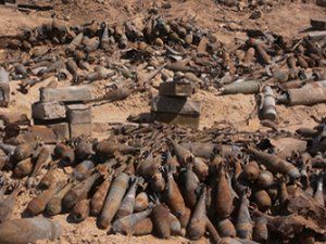 Unexploded bombs in Laos.