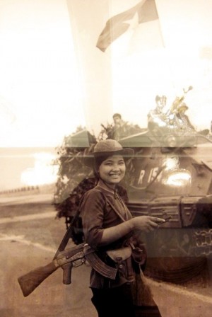 April 30, 1975: Guerrilla Nguyen Trung Kien guides the libreation army to attack the Presidential Palace.