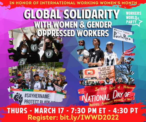 Global solidarity with women & gender oppressed workers